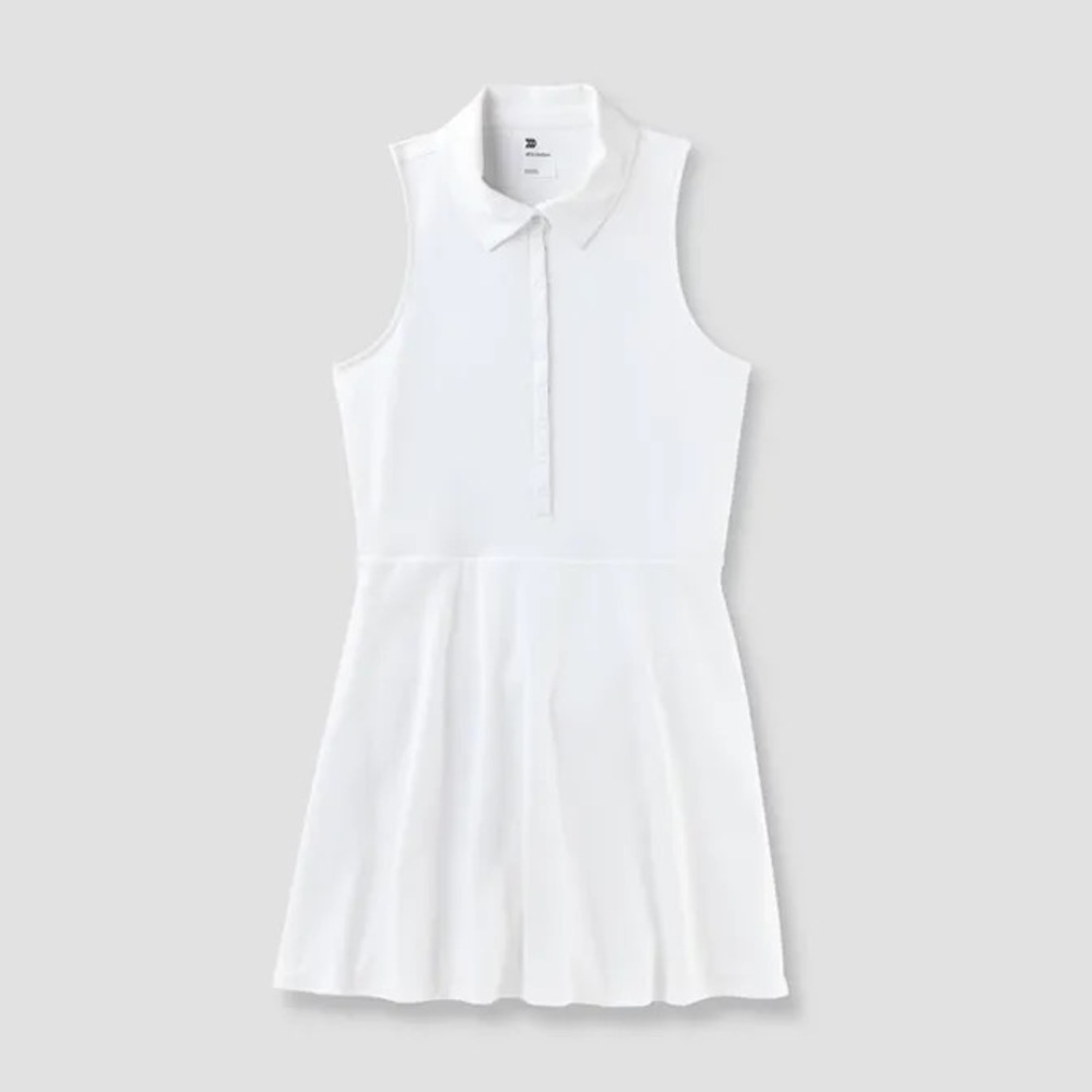 All In Motion Women's Knit Polo Active Dress, XXL - White NWT
